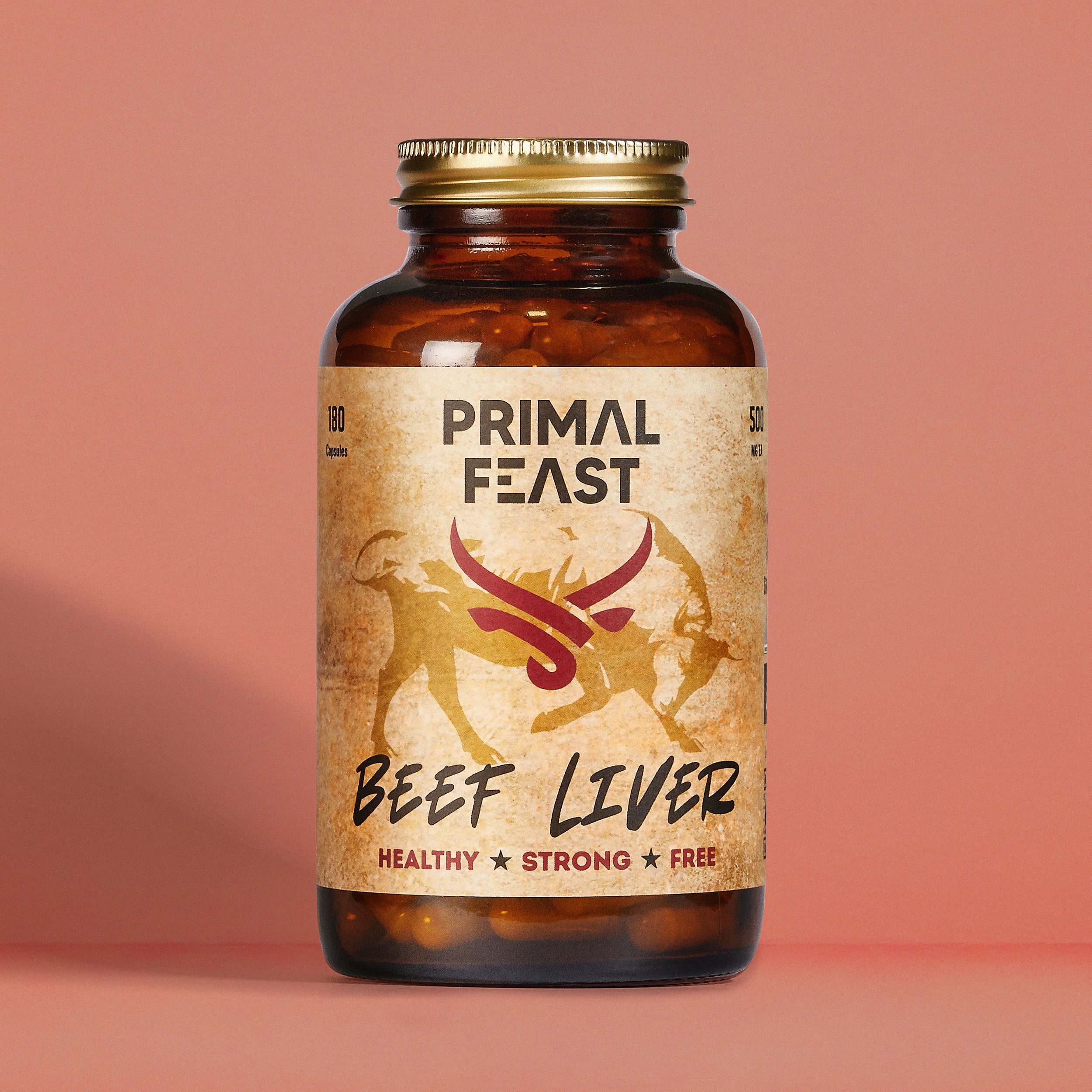 Beef Liver - Bio Hovězí Játra Sušená Mrazem, 180 Kapslí