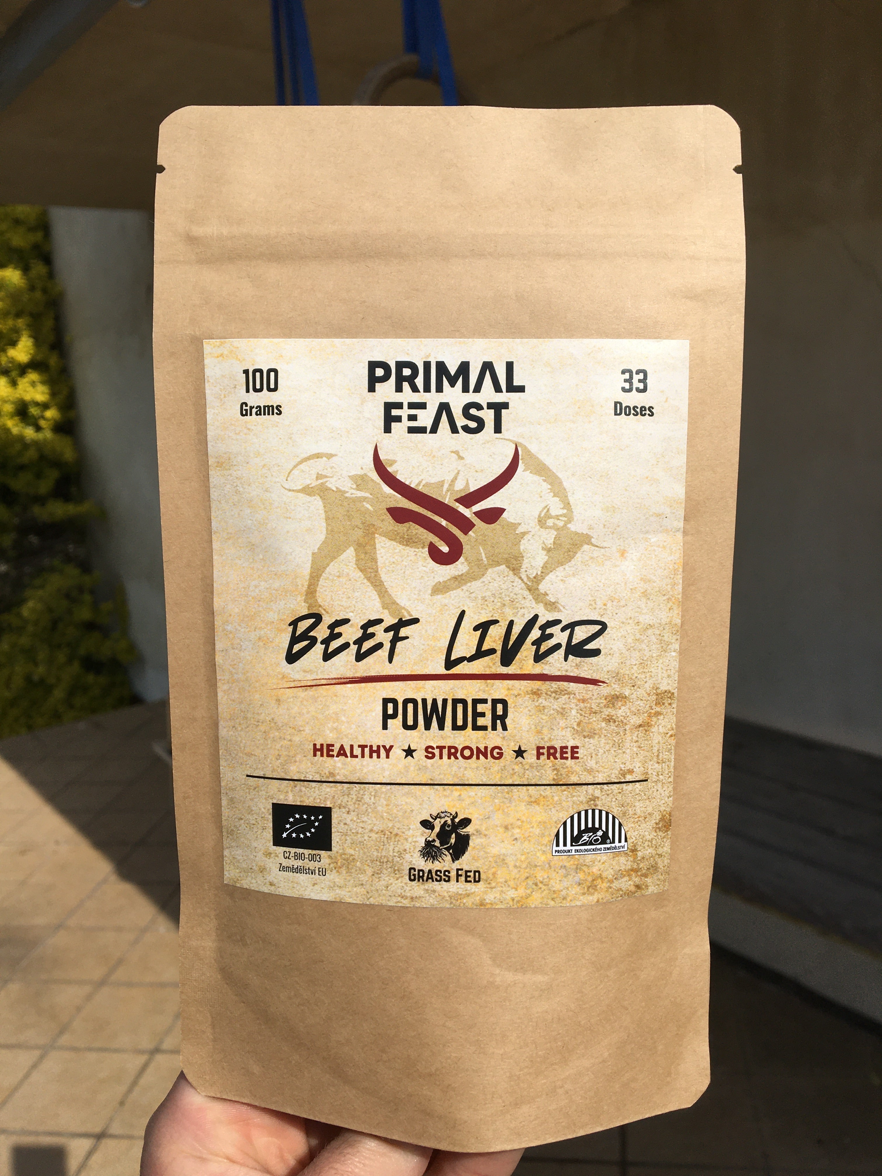 Beef Liver Powder - Bio Hovězí Játra Sušená Mrazem, Prášek 100 g
