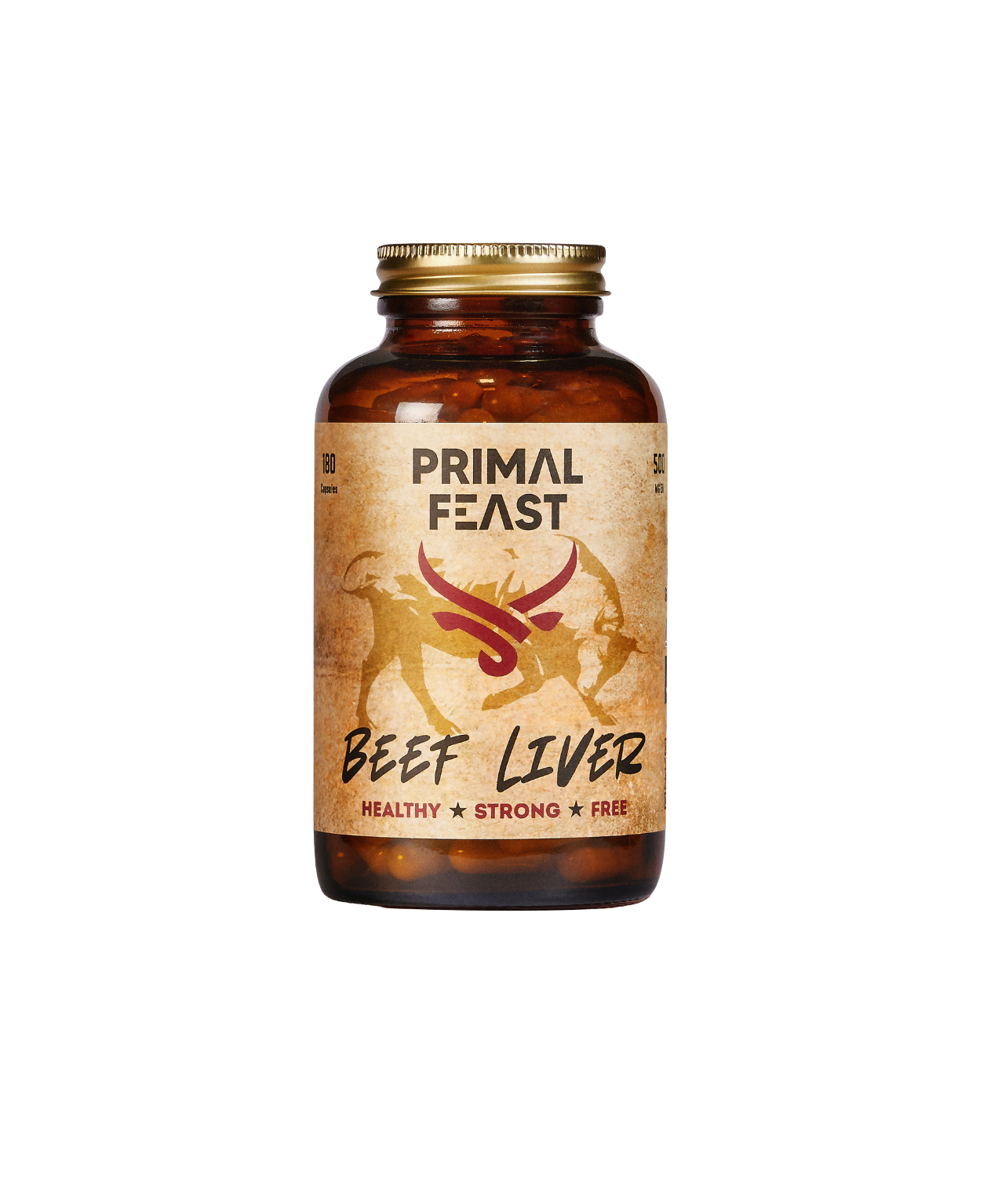 Beef Liver - Bio Hovězí Játra Sušená Mrazem, 180 Kapslí