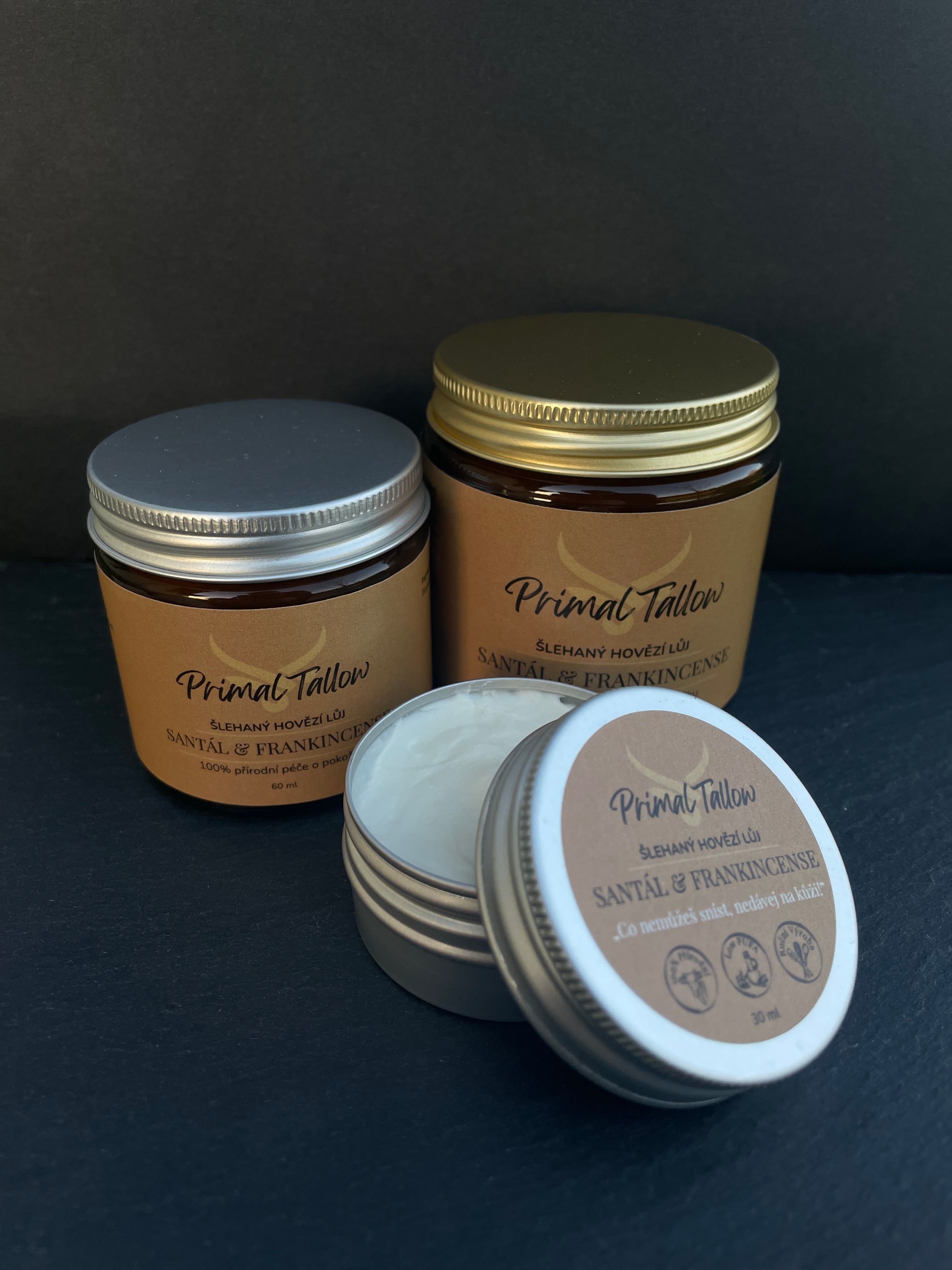 Šlehaný Lůj SANTÁL & FRANKINCENSE
