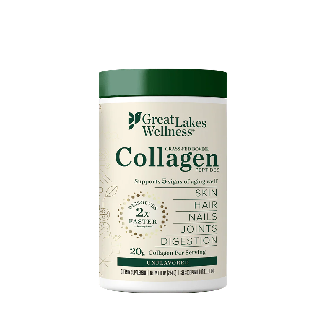 Hydrolysiertes Kollagen aus den Großen Seen, Weidehaltung, 454 g